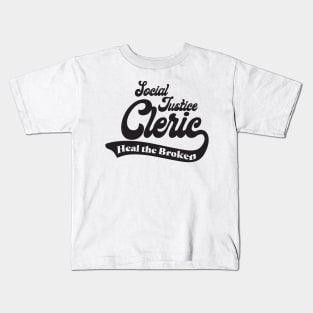 Social Justice D&D Classes - Cleric Kids T-Shirt